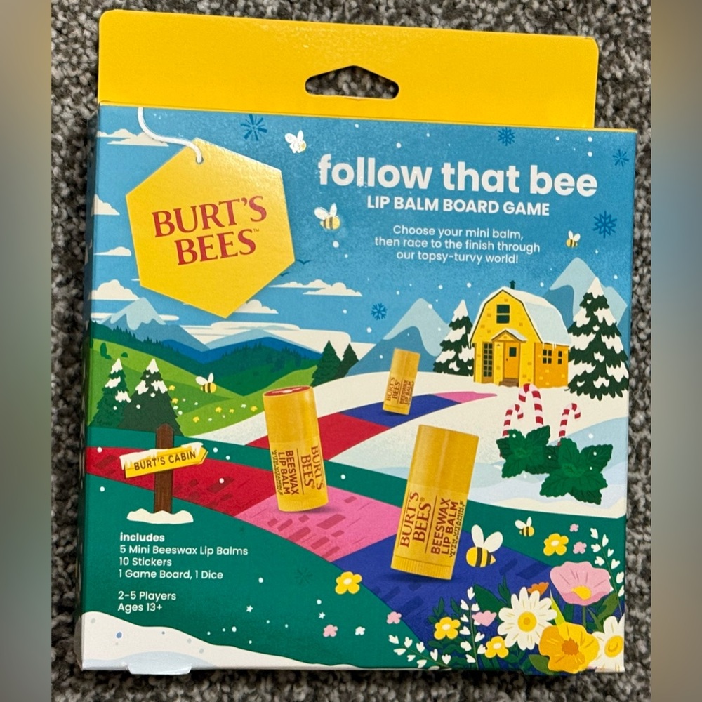 Burtâs Bees Lip Balm Board Game 5 Mini Lip Balm Set